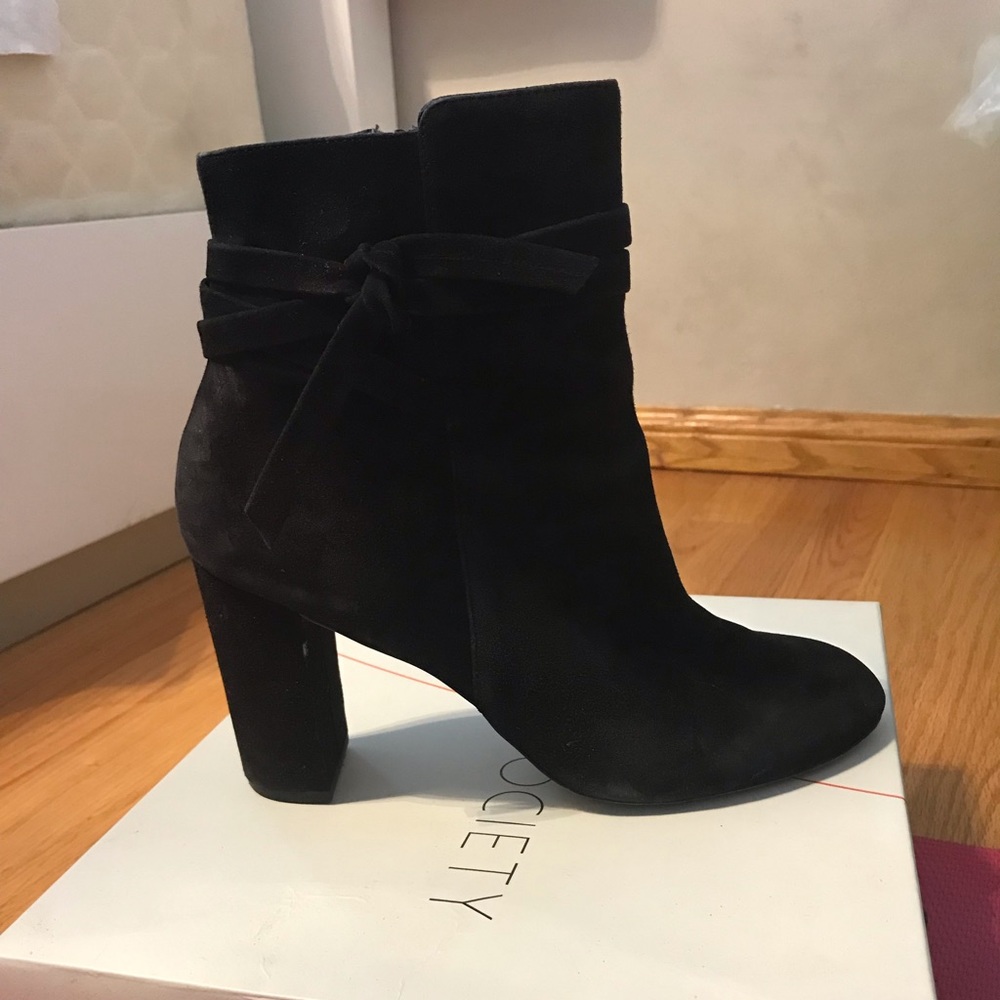 Sole Society Suede Heeled Boots